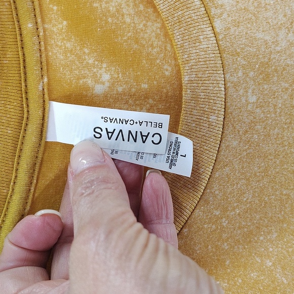 L&B Life On Bella Canvas FREEBIRD Cactus Graphic Tee Size Large Yellow Gold - Picture 4 of 5